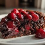 Decadent Chocolate Cherry Upside Down Cake for Fall