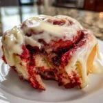 Decadent Red Velvet Cinnamon Rolls for Fall