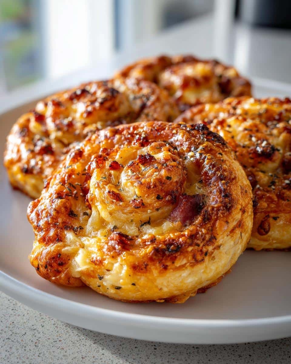 Easy Baked Ham And Cheese Pinwheels (6 Ingredients!) - detail 1