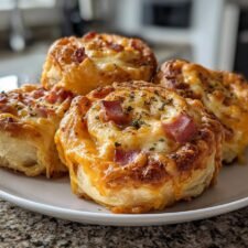 15-Minute Baked Ham & Cheese Pinwheels – Irresistible Snack Hack!