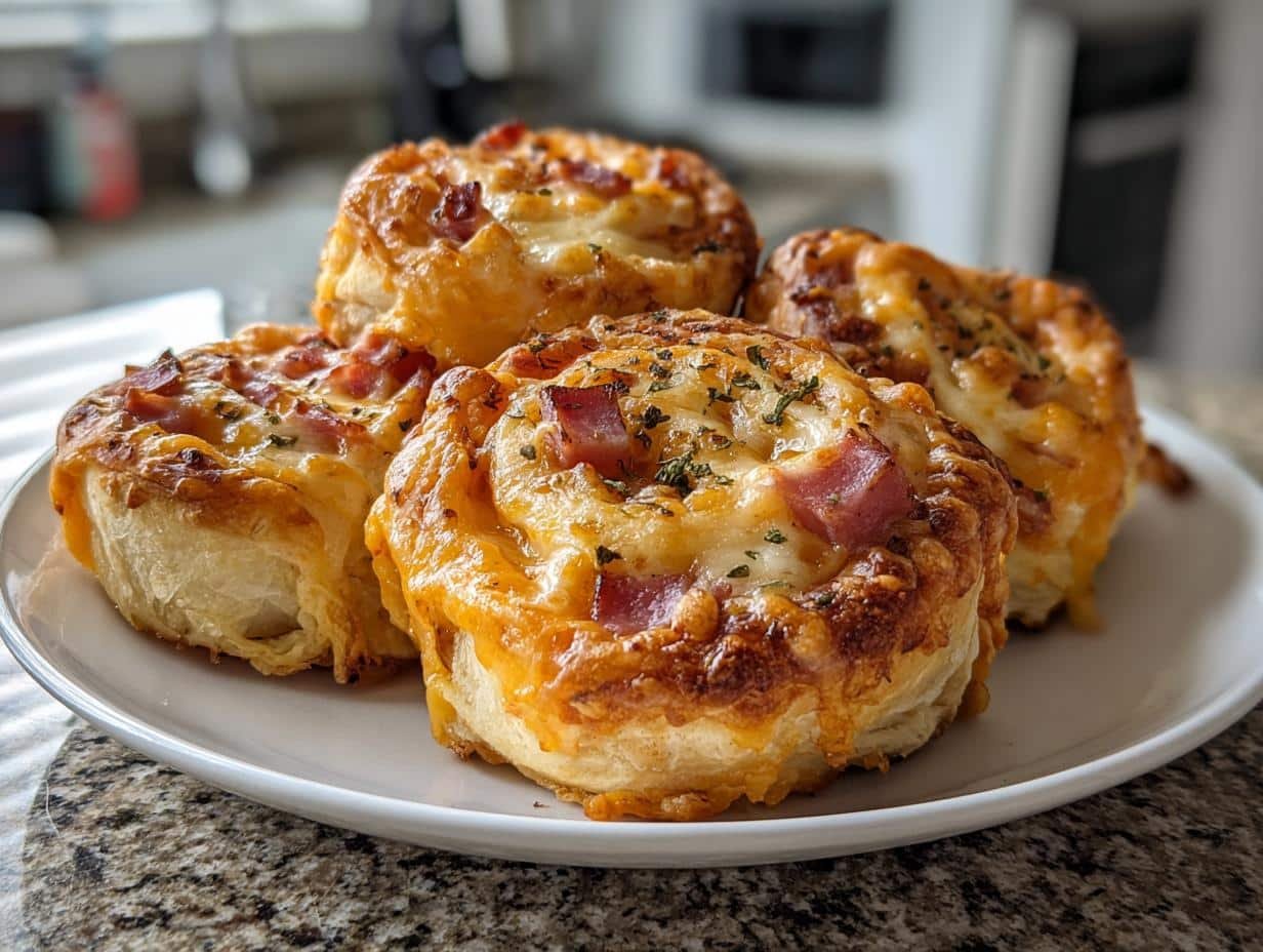 15-Minute Baked Ham And Cheese Pinwheels – Irresistible Snack Hack!