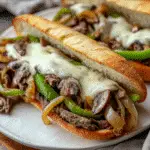 easy classic Philly cheesesteak sandwich
