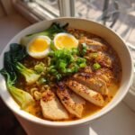 Fiery Chicken Ramen : Spicy & Indulgent!