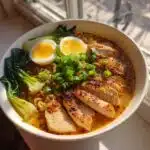 Fiery Chicken Ramen : Spicy & Indulgent!