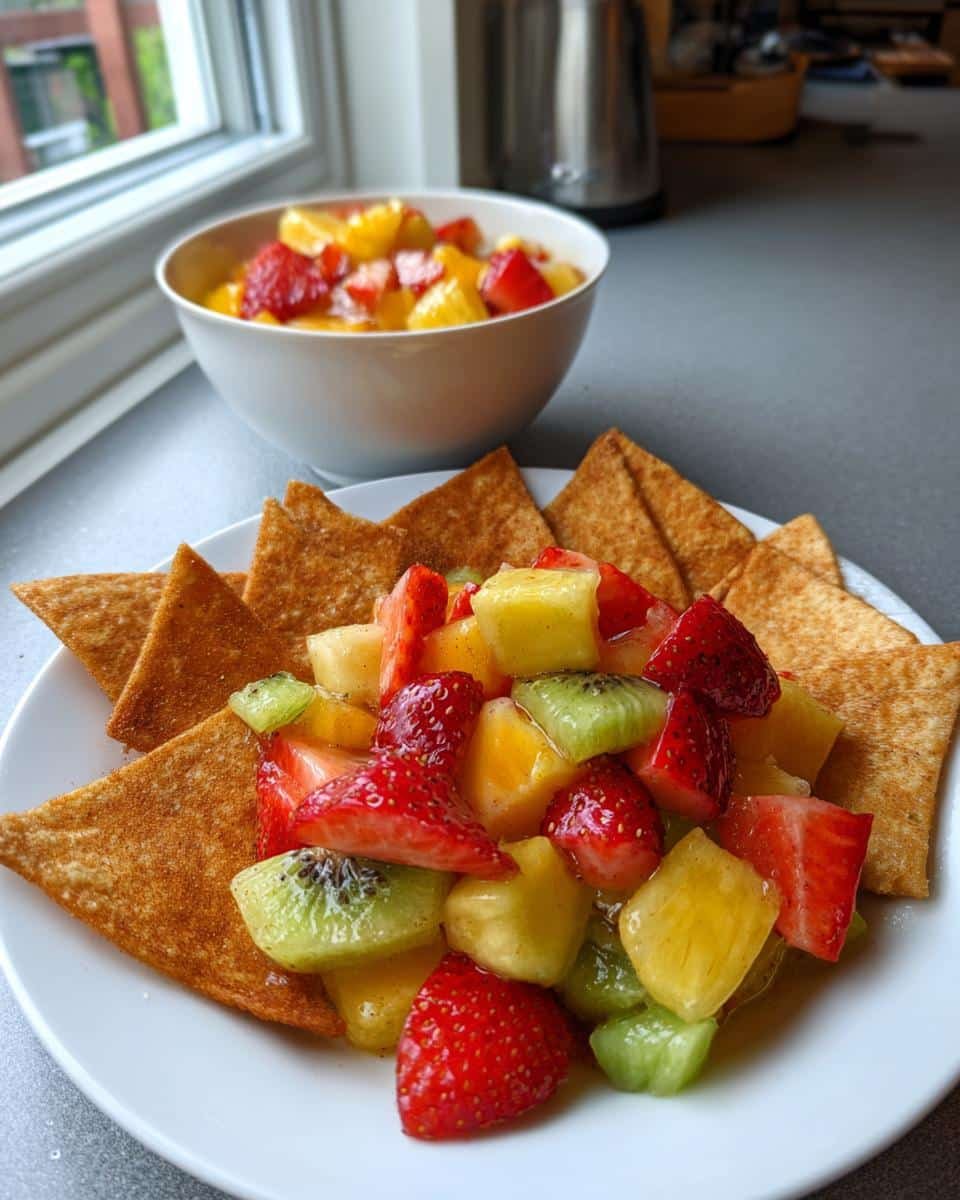 Fruit Salsa with Cinnamon Tortilla Chips - detail 2
