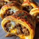 Garlic Butter Cheeseburger Rollups Packed with Flavor and Melted Cheese Bliss