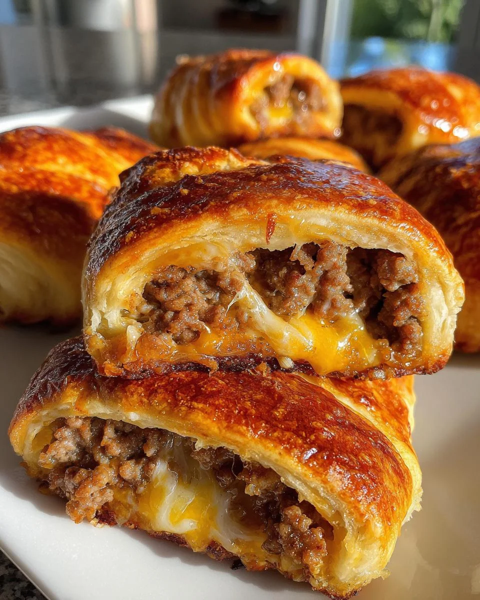Garlic Butter Cheeseburger Rollups Packed with Flavor and Melted Cheese Bliss - detail 2
