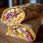 Ham, Apple & Cheese Wraps