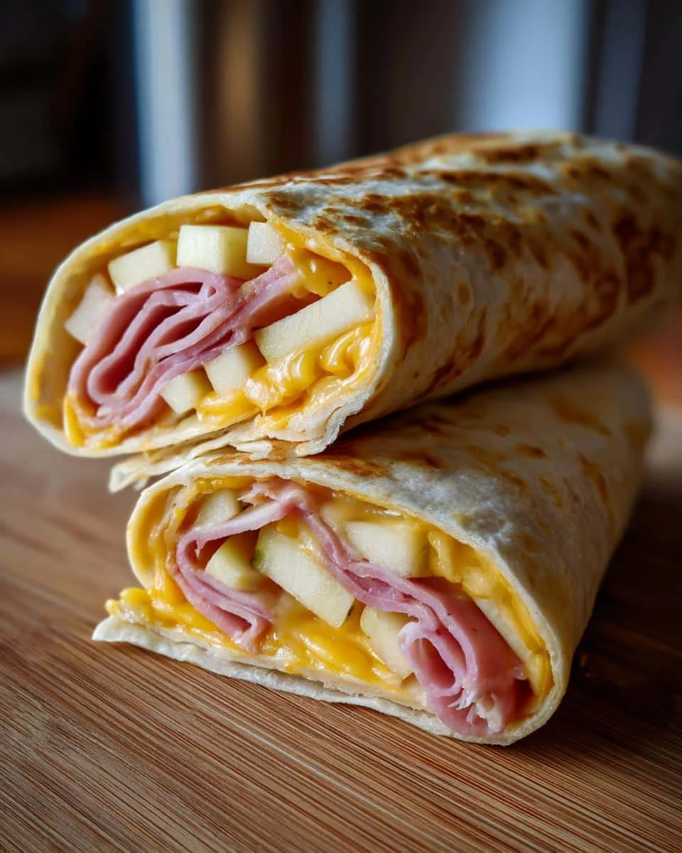5-Minute Ham, Apple & Cheese Wraps Your Family Will Devour