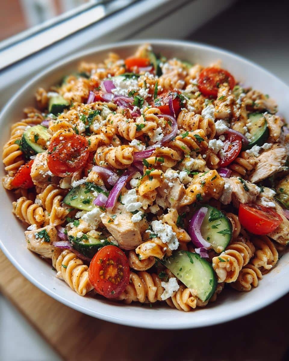 High Protein Pasta Salad - detail 2