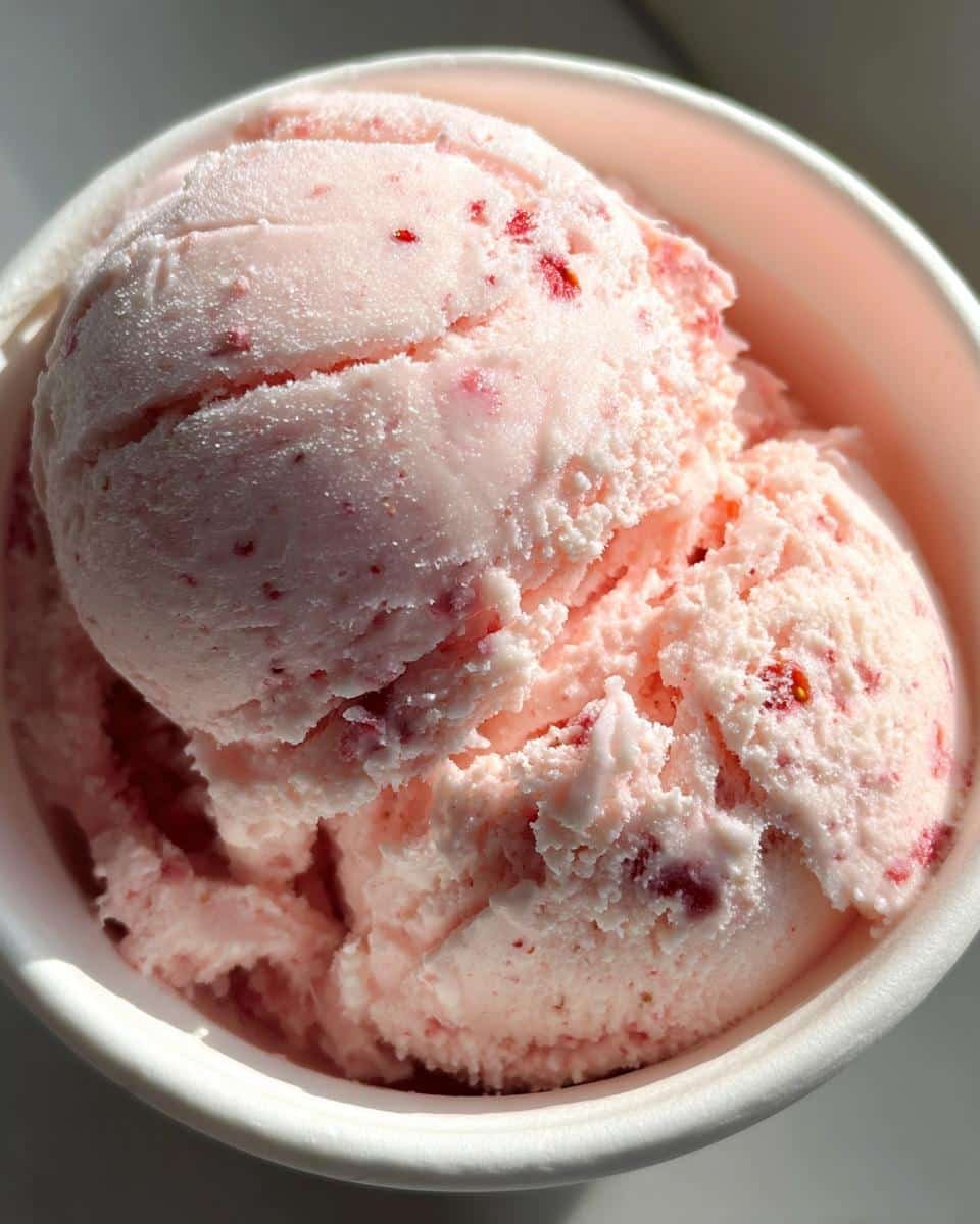 Homemade Strawberry Ice Cream - detail 2