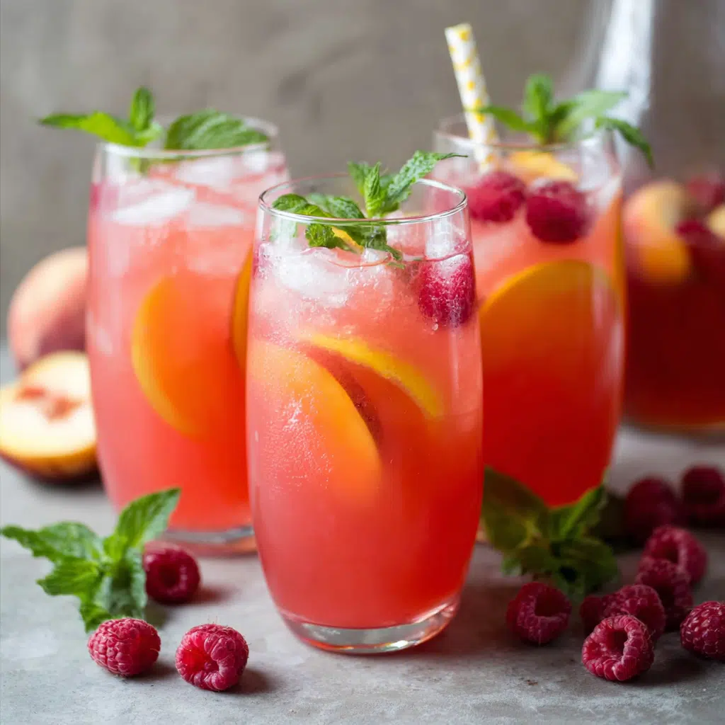 Homemade Raspberry Peach Lemonade: A Refreshing Summer Favorite