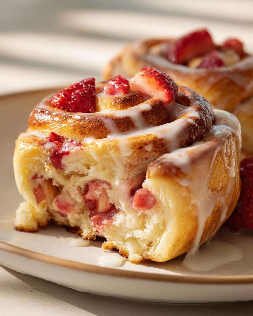 Irresistible Strawberry Cheesecake Cinnabon Rolls Recipe - detail 1