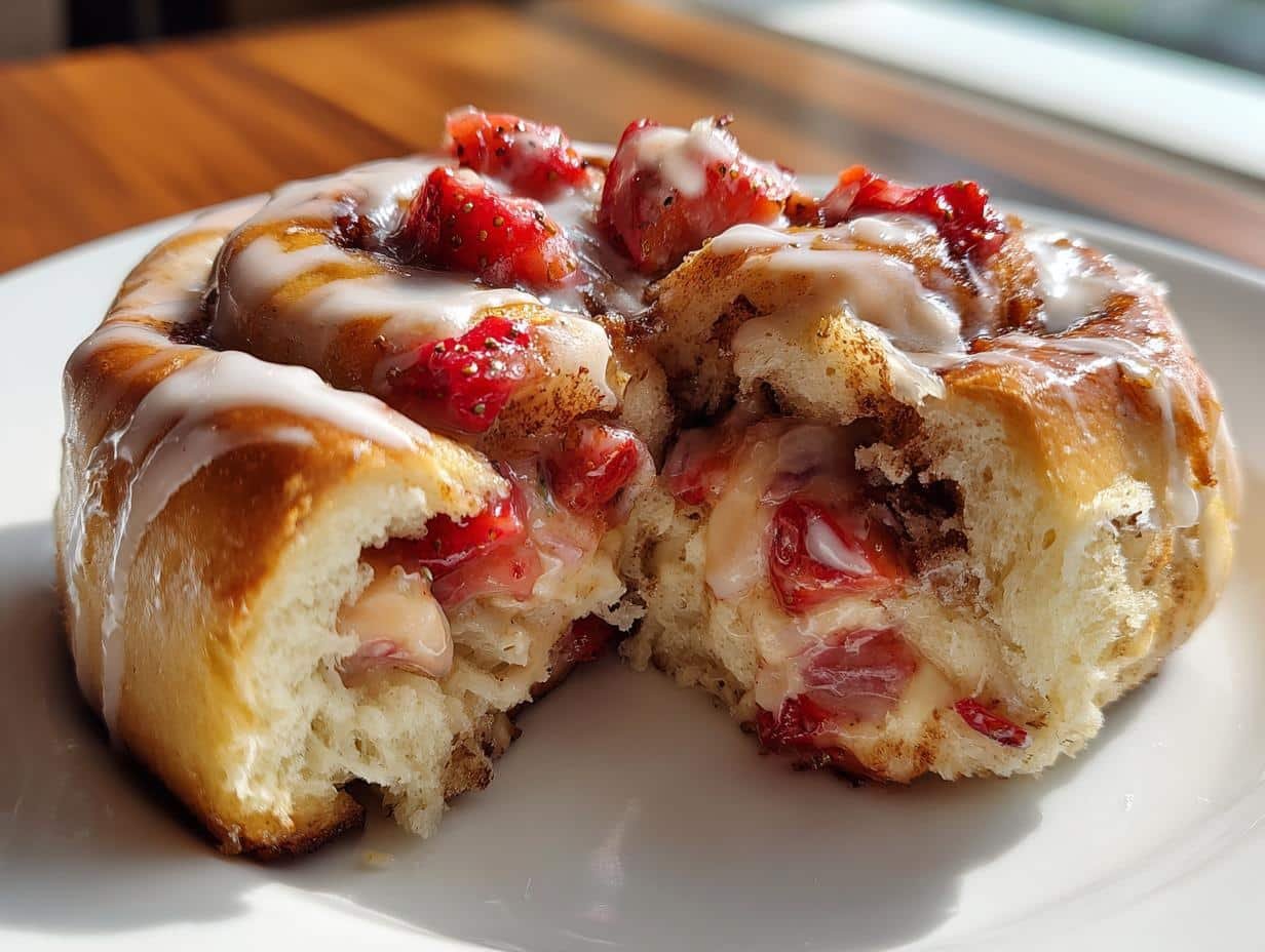 Irresistible Strawberry Cheesecake Cinnabon Rolls in 12 Easy Steps