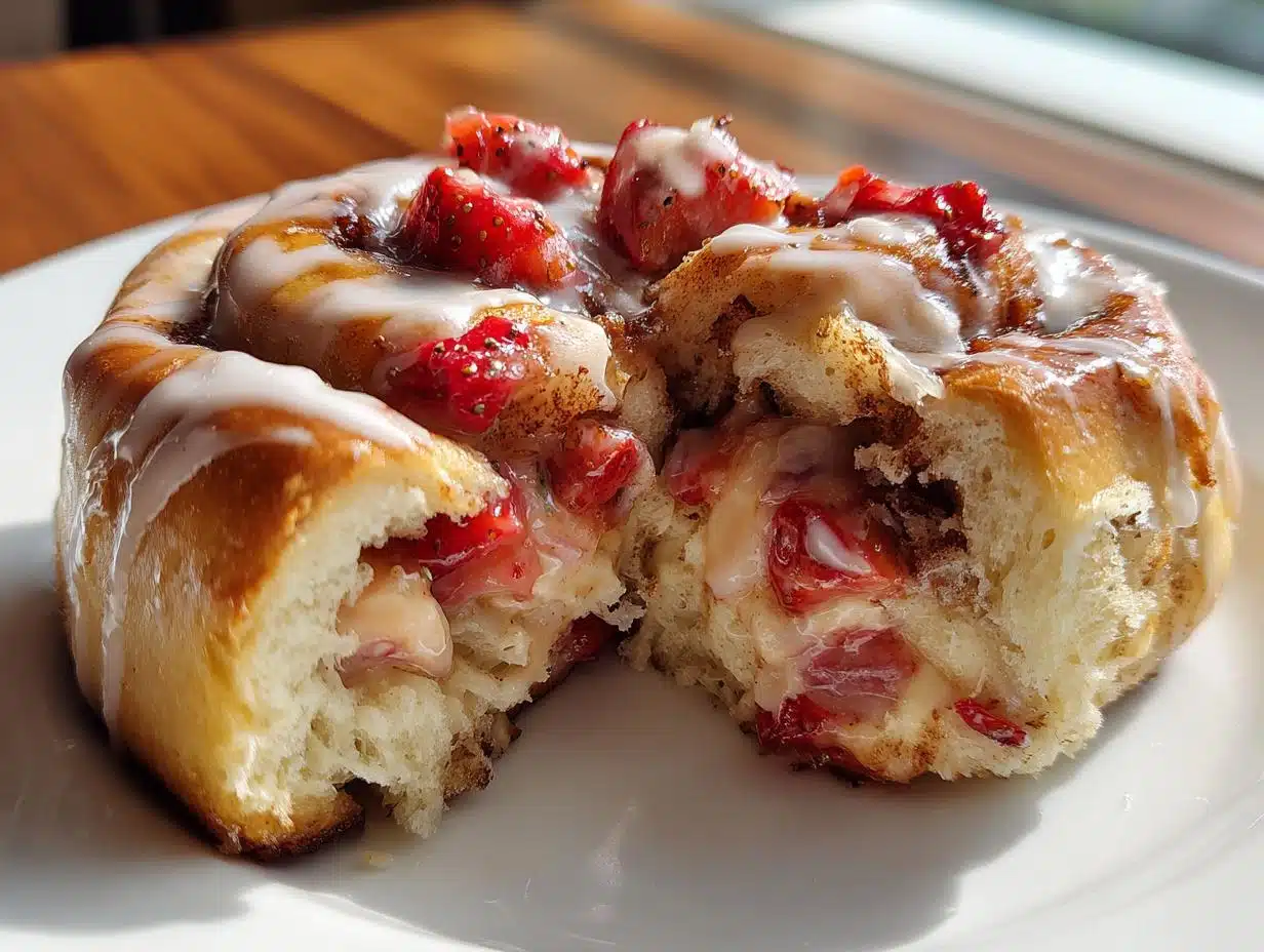 Irresistible Strawberry Cheesecake Cinnabon Rolls in 12 Easy Steps
