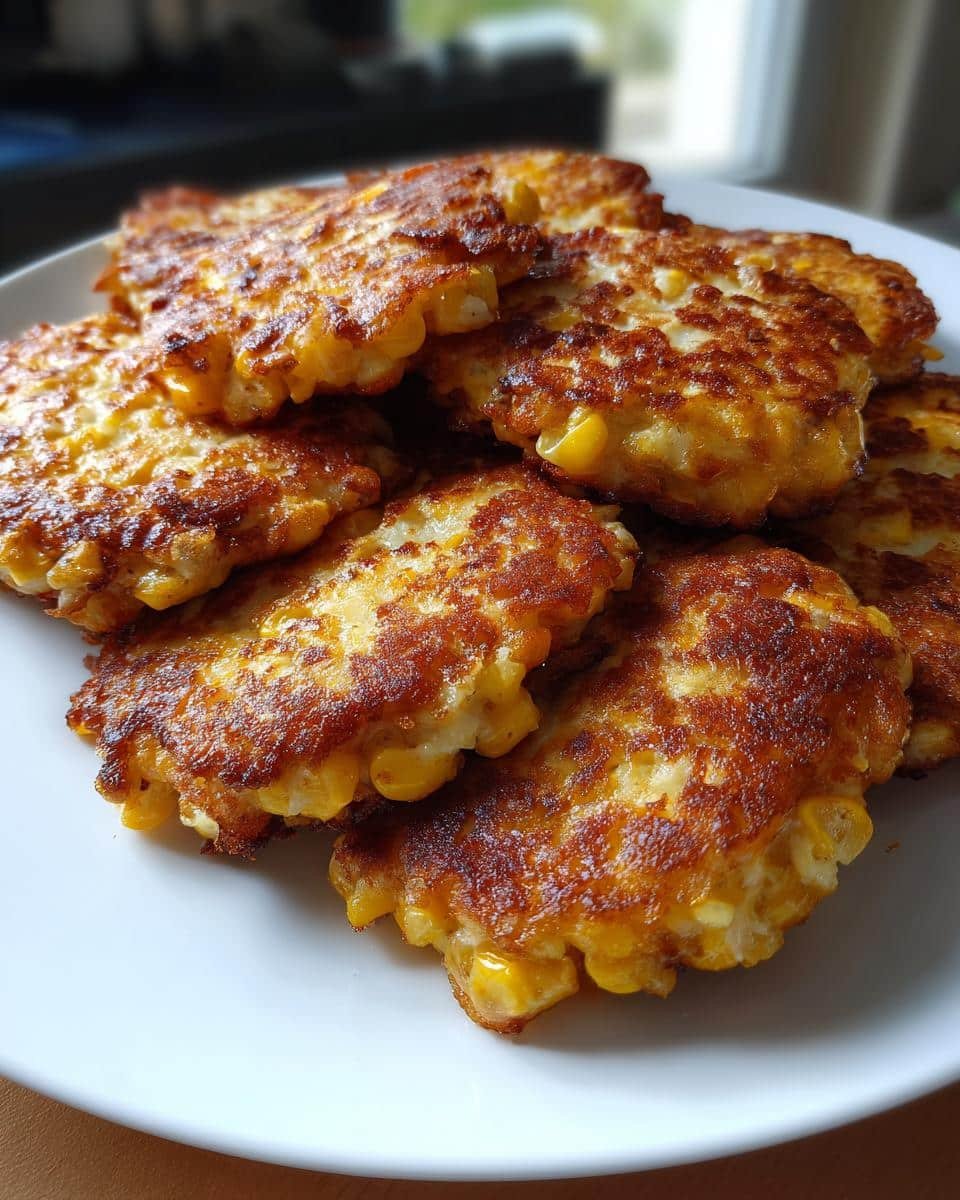 Irresistibly Crispy Cheesy Corn Fritters Recipe - detail 1