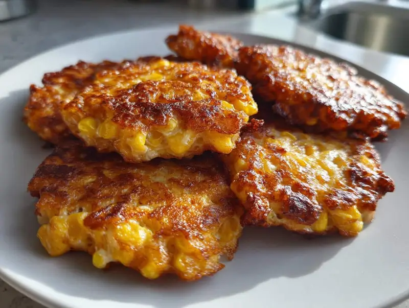 Irresistibly Crispy Cheesy Corn Fritters in Just 20 Minutes!