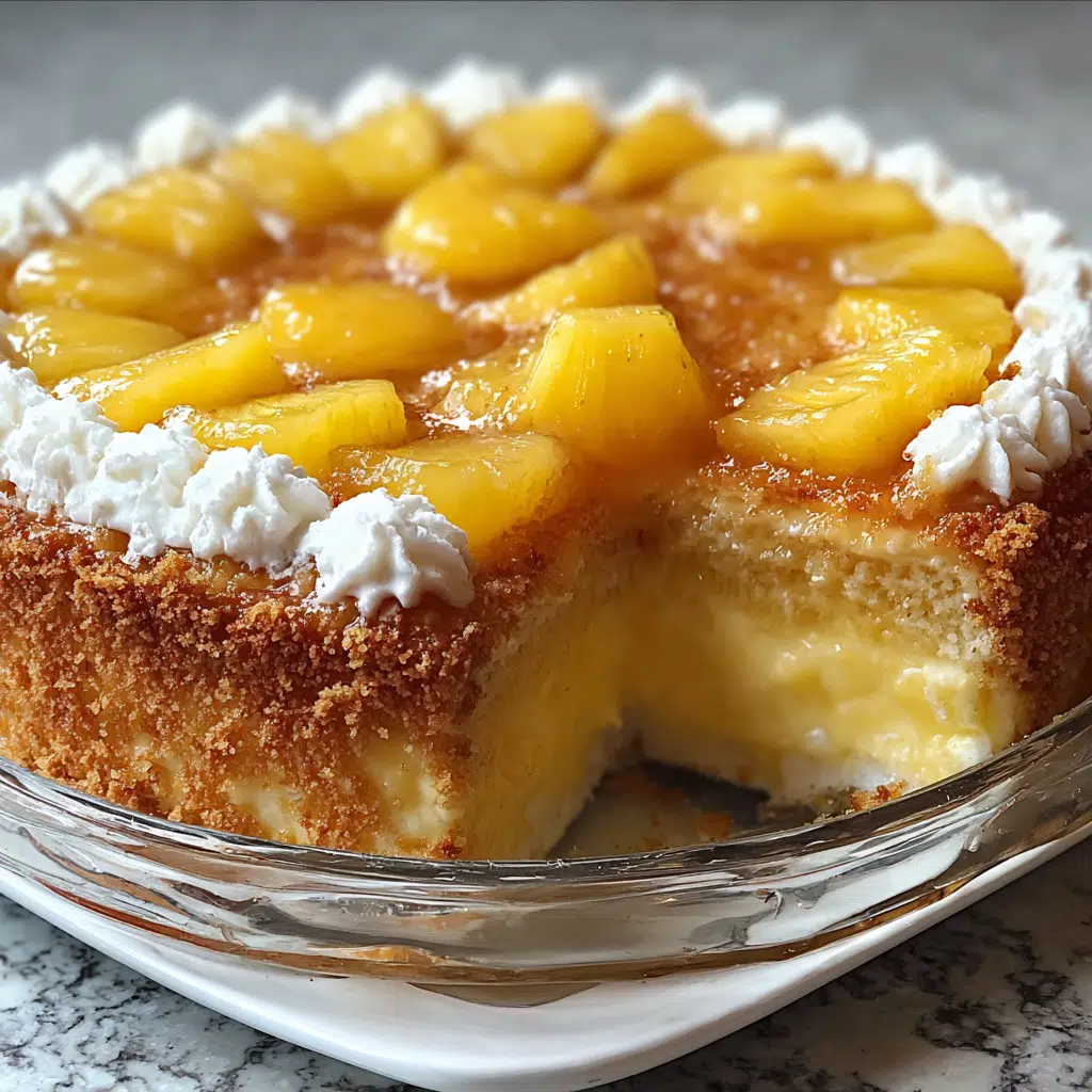 Juicy Pineapple Heaven Cake with Glaze