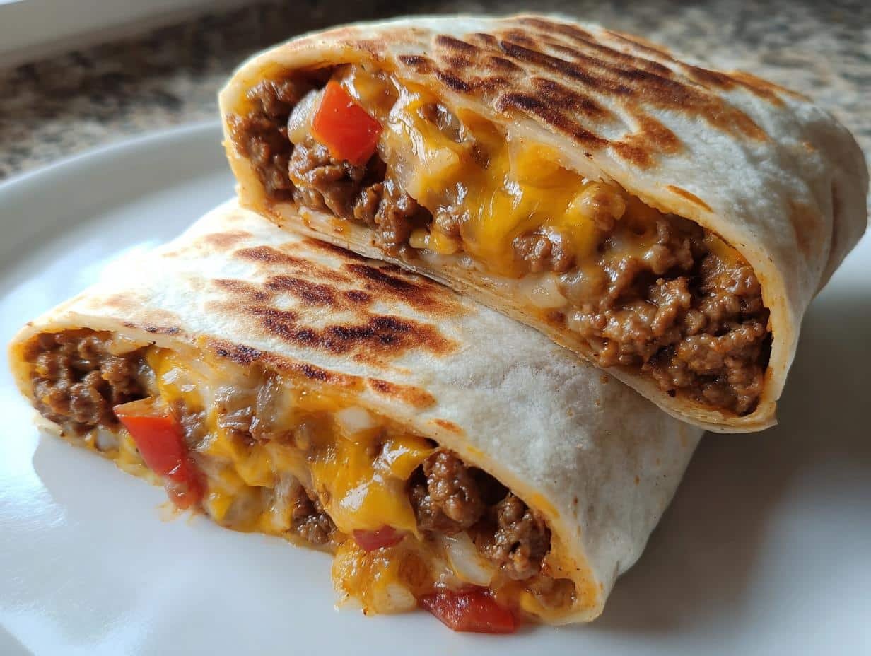 25-Minute Easy Homemade Beefy Melt Burritos Recipe You’ll Crave