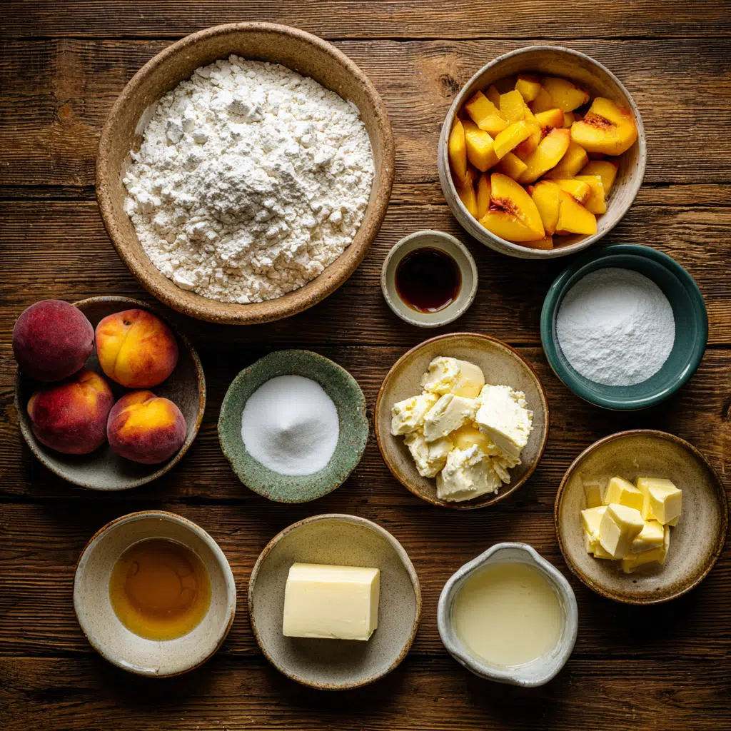 Peaches and Cream Cheesecake Bars