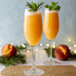 Peach Bellini Mocktail Recipe