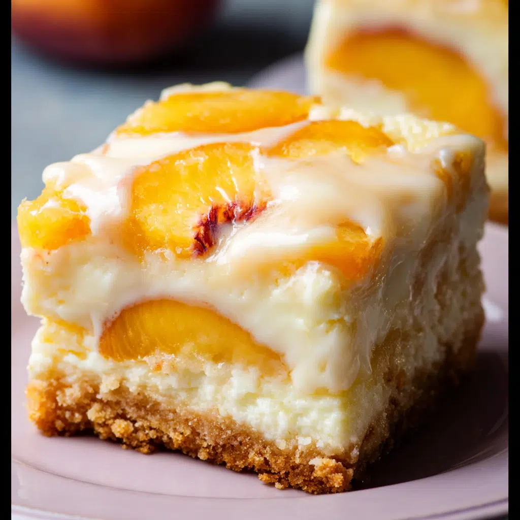 Peaches and Cream Cheesecake Bars: The Ultimate Summer Dessert