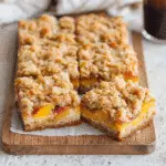 Peaches and Cream Crumble Bars