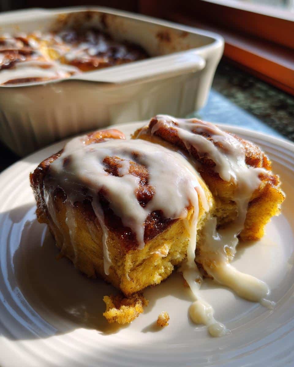 Pumpkin Cinnamon Roll Bake - detail 2