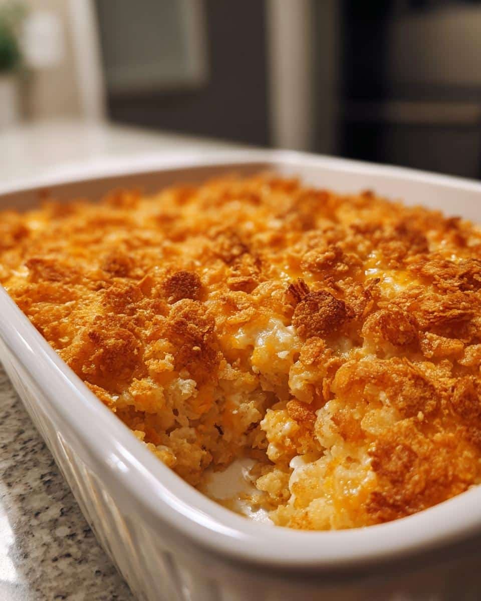 Buttery Ritz Chicken and Rice Casserole: 6-Star Comfort in 1 Dish