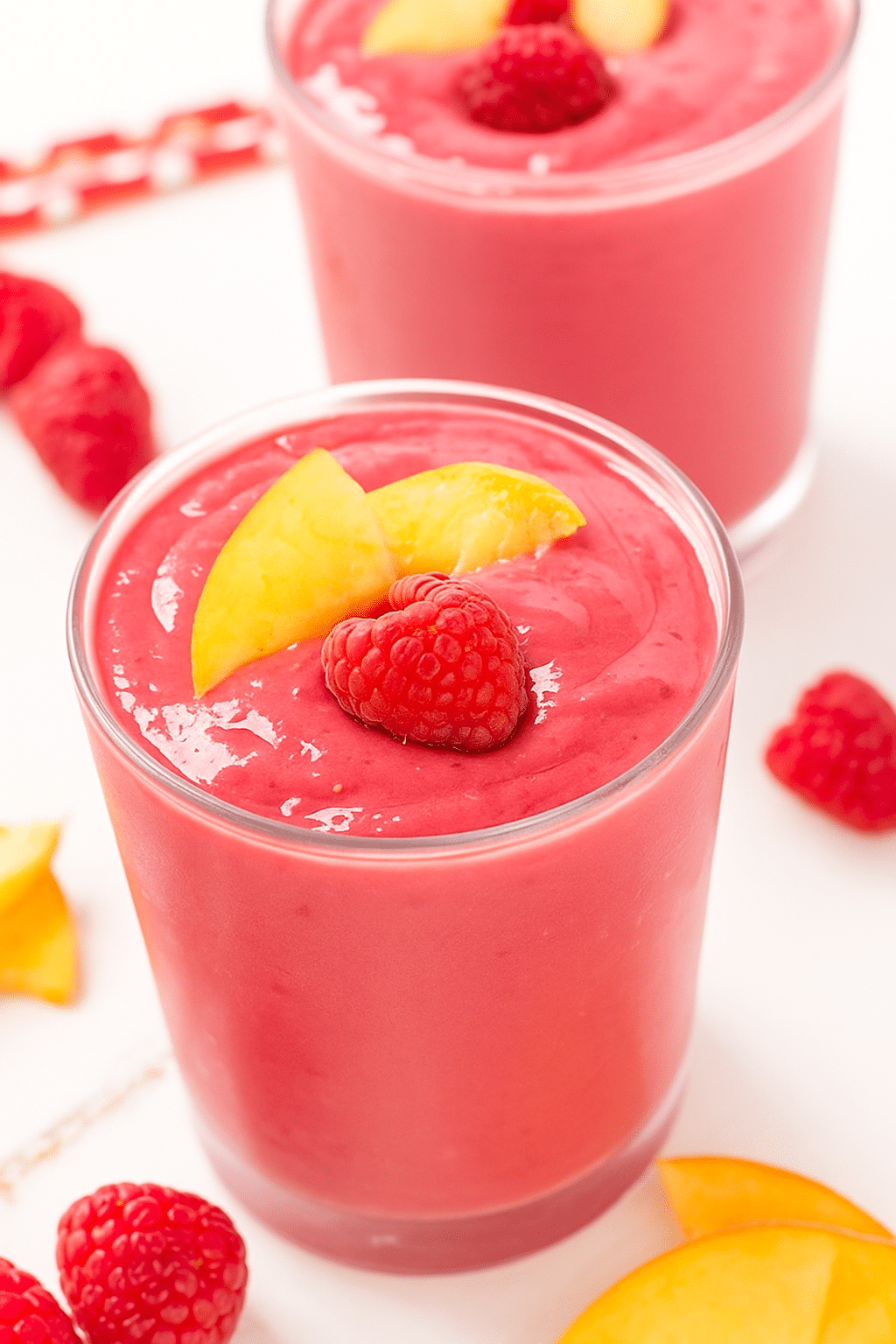 Raspberry Peach Smoothie – A Refreshing & Easy Summer Treat