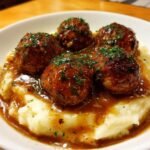 Tasty Slow Cooker Salisbury Steak Meatballs Recipe