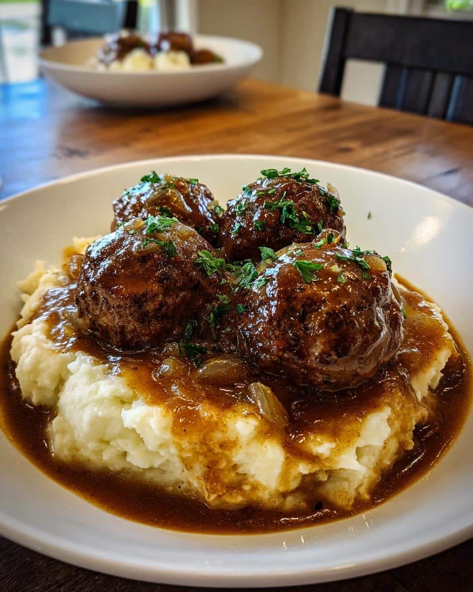 Tasty Slow Cooker Salisbury Steak Meatballs Recipe - detail 2