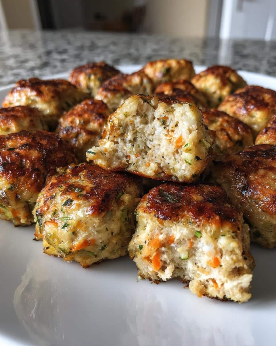 Toddler-Friendly Mini Chicken & Veggie Meatballs - detail 1