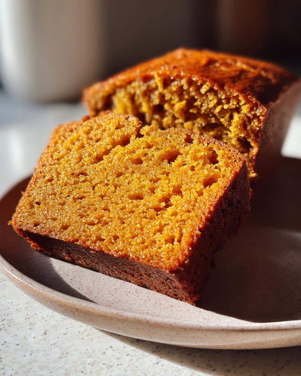 Vanilla pudding pumpkin bread - detail 1