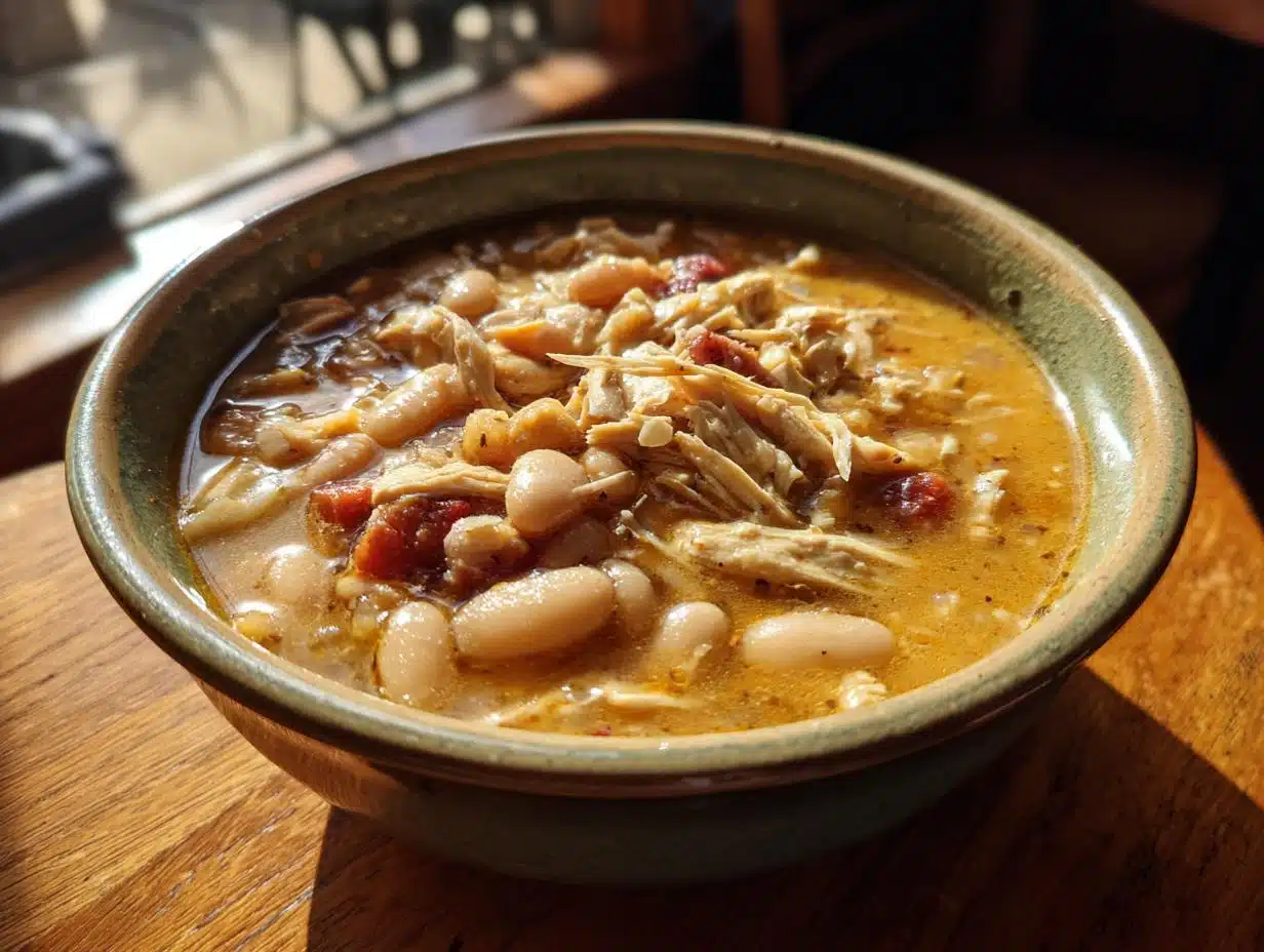 White Cheddar Apple Chicken Chili