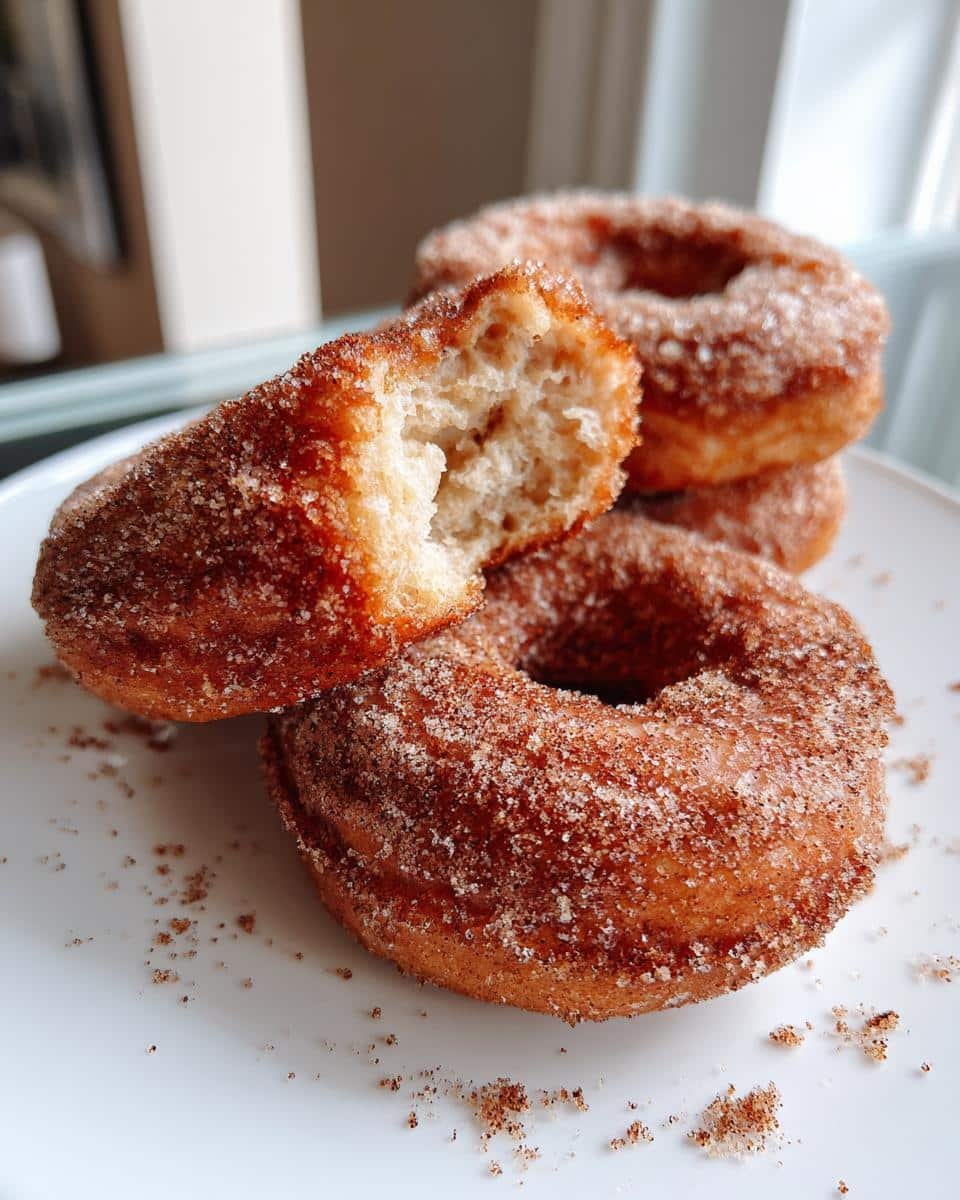 Apple Cider Donuts with Cinnamon Sugar Coating - detail 2