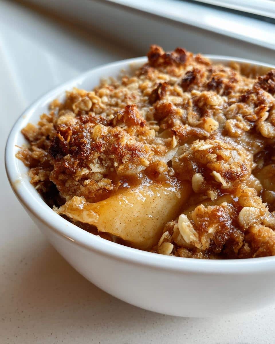 Apple Crisp  with Brown Sugar Oat Topping - detail 1