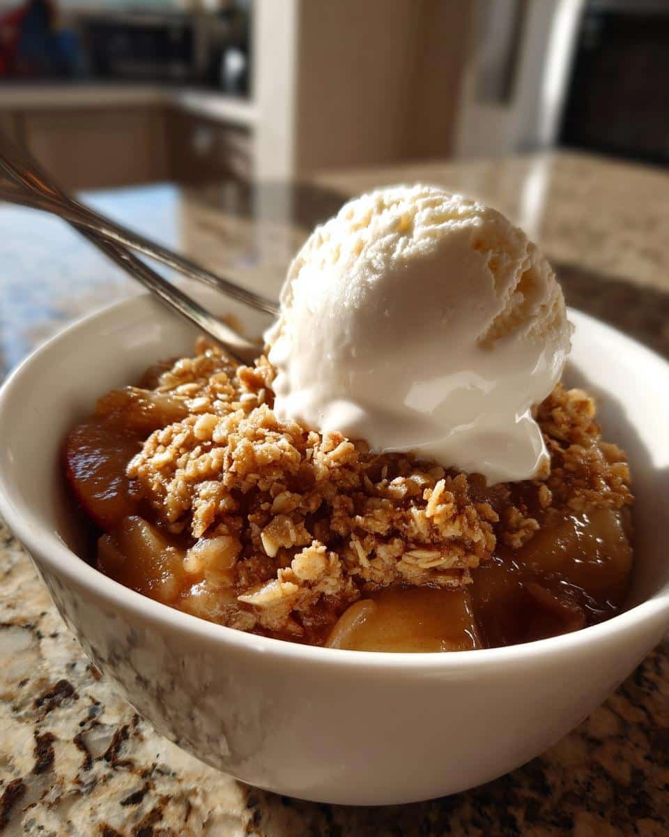 Apple Crisp  with Brown Sugar Oat Topping - detail 2