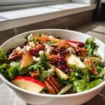 Autumn Harvest Apple and Cranberry Salad with Pecans