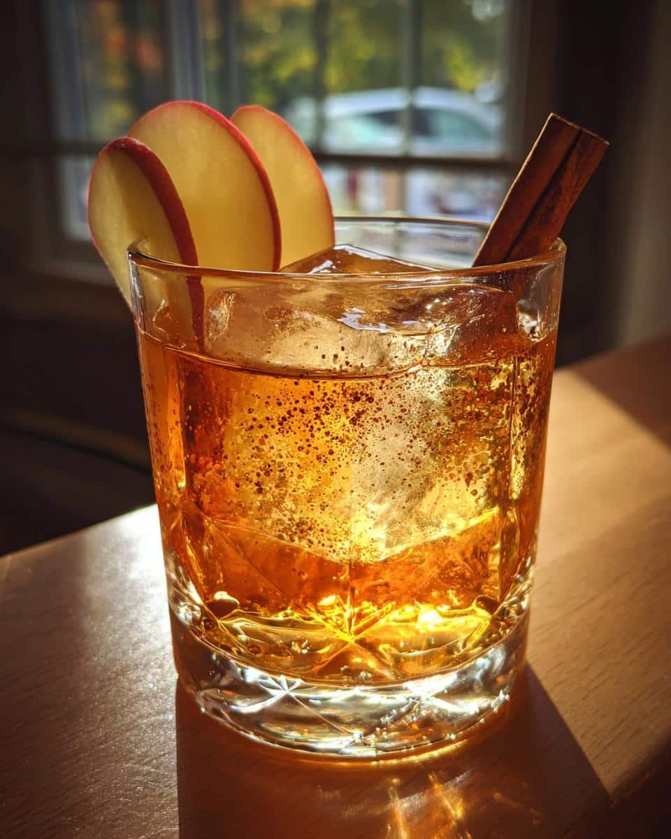 Autumn Spice Old Fashioned with Apple and Cinnamon - detail 1