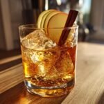 Autumn Spice Old Fashioned with Apple and Cinnamon