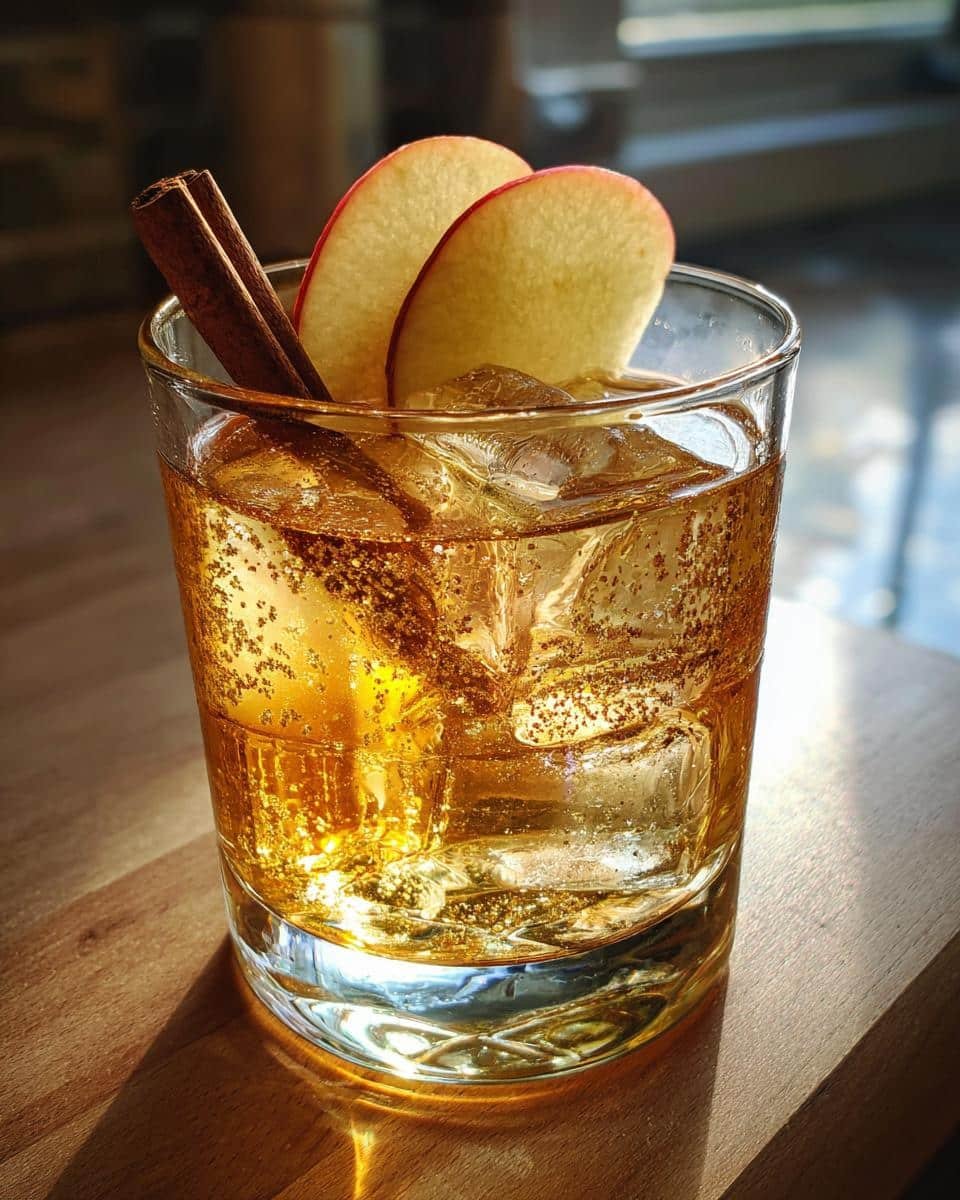 Autumn Spice Old Fashioned with Apple and Cinnamon - detail 2