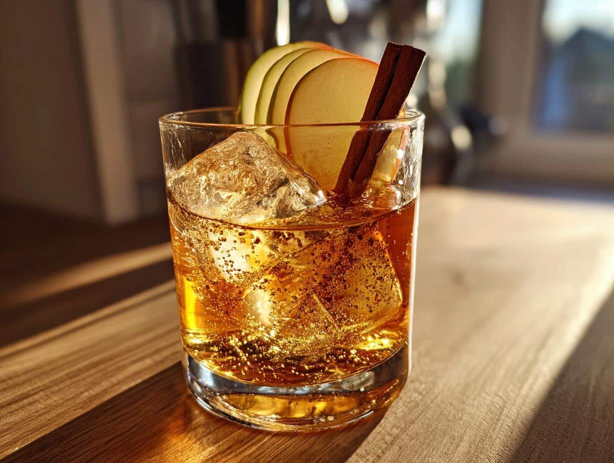 Autumn Spice Old Fashioned with Apple and Cinnamon: 5-Minute Cozy Bliss