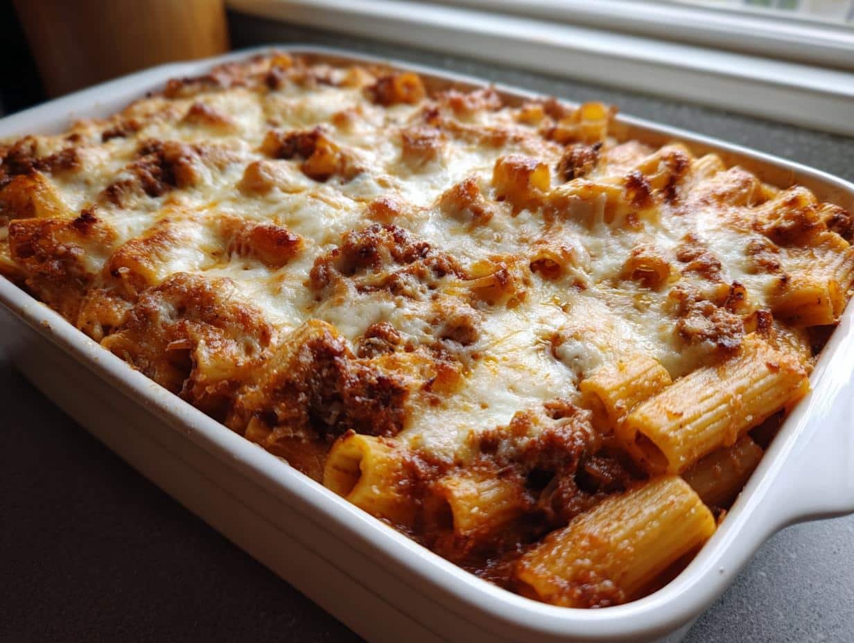 Irresistible Baked Rigatoni with Meat Sauce for a 5-Star Dinner