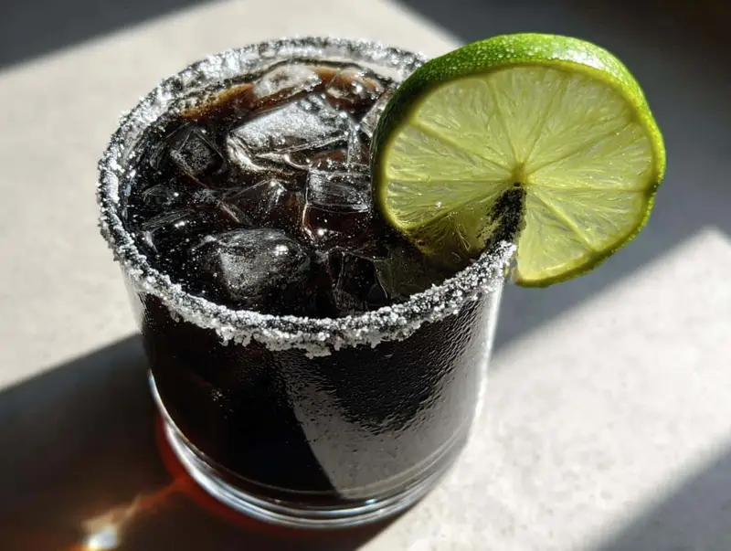 Black Magic Margarita with Activated Charcoal