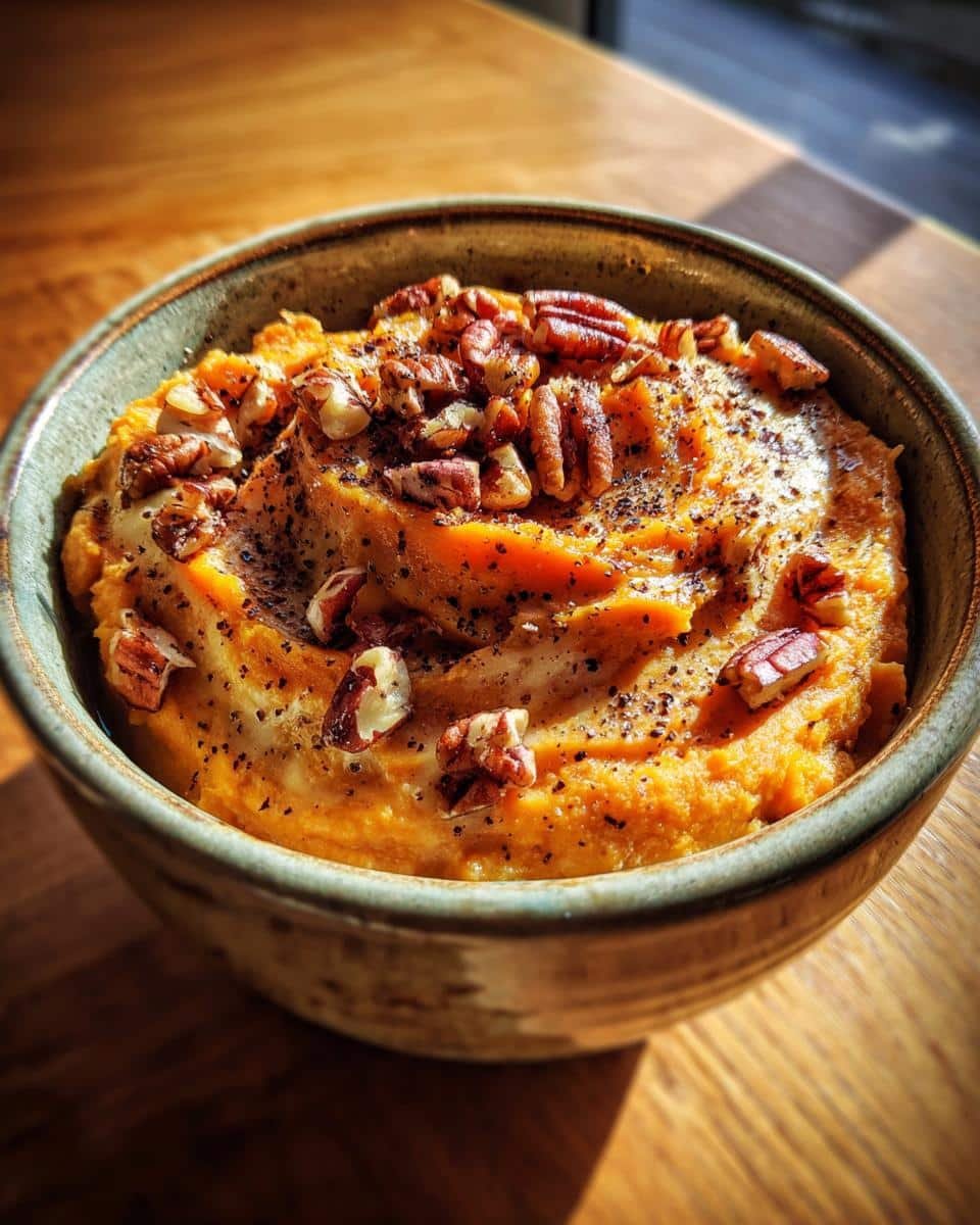 Brown Butter Mashed Sweet Potatoes with Pecans - detail 2