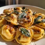 Brown Butter Pumpkin Tortellini with Sage and Parmesan