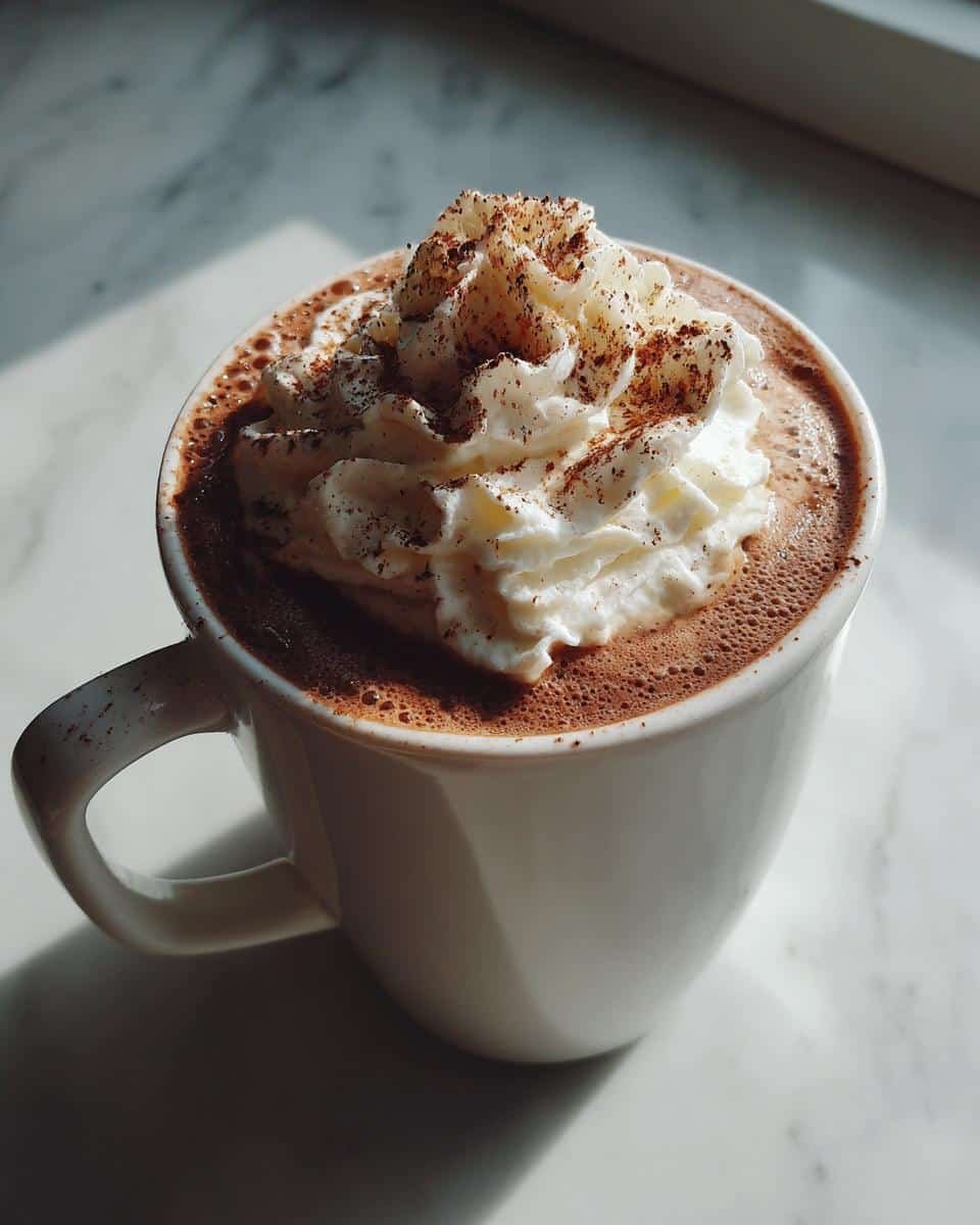 Chai Spiced Hot Chocolate with Whipped Cream - detail 1