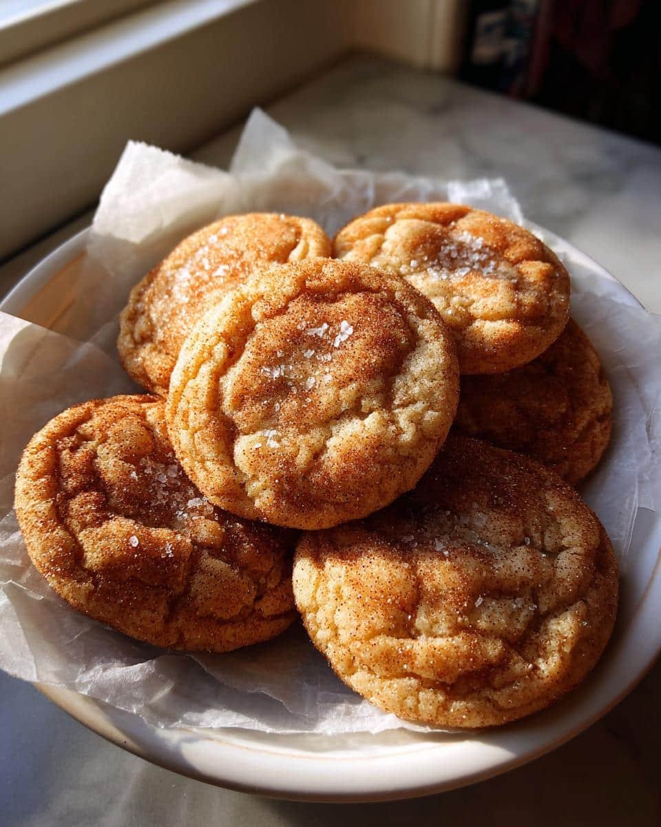 Chewy Brown Butter Snickerdoodles with Sea Salt - detail 2