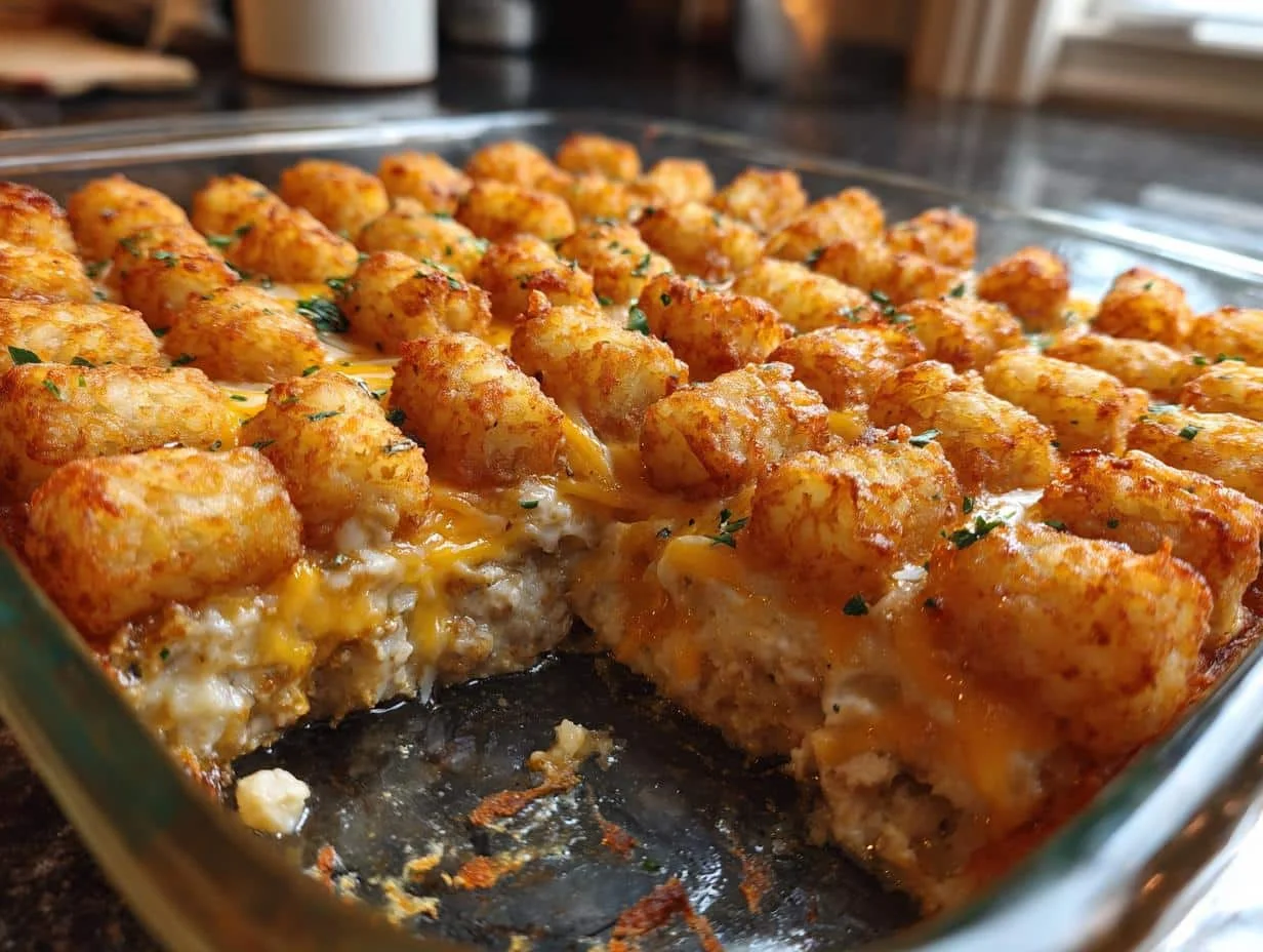 Chicken Tot Pie.